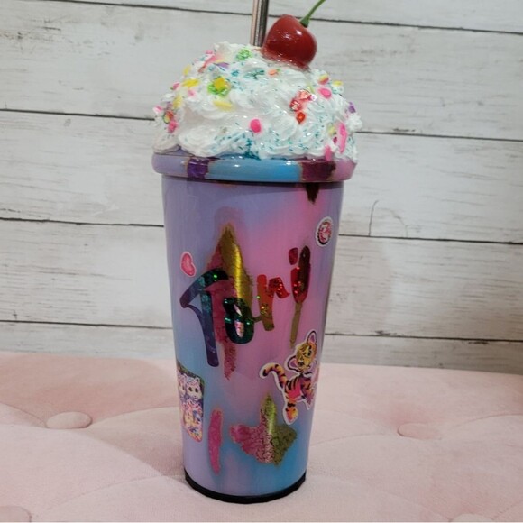20 Oz Tumbler Handmade Personalized Tori 3D Retro 80s 90s Cup - Picture 1 of 16